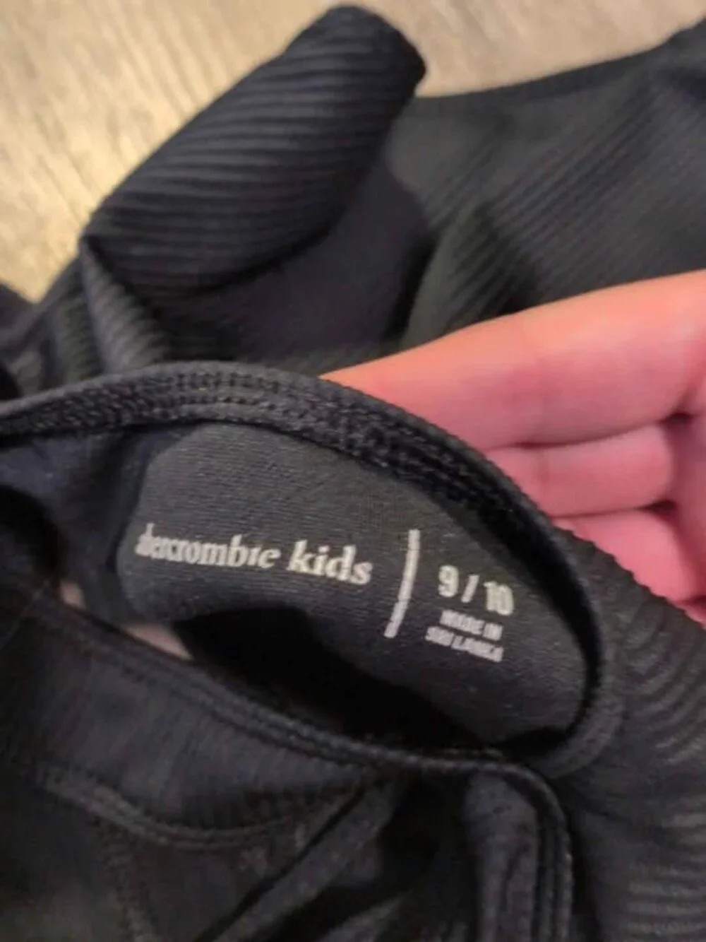 Abercrombie Kids Black One-Piece Swimsuit 9/10 girls